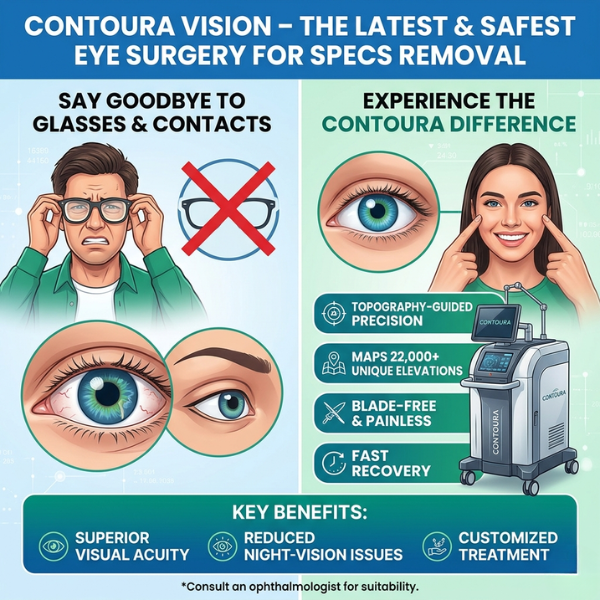 Contoura Vision – The Latest & Safest Eye Surgery for Specs Removal